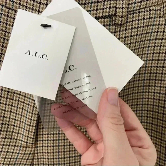 NWT A.L.C. Edwin Split Hem Check Plaid Pants size 4 - Picture 6 of 10